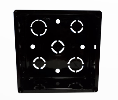 Caja PVC Negra-Verde 3/4