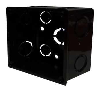 Caja PVC Negra-Verde 1/2